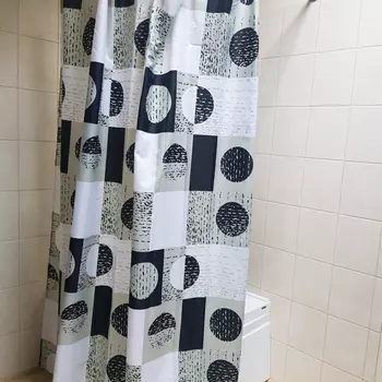 Штора для ванной Bath Plus 2100F/8G black