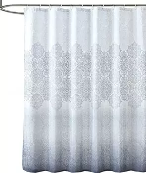 Штора для ванной Carnation Home Fashions Gradient Silver 180x200