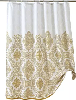 Штора для ванной Carnation Home Fashions Pattern Gold 180x200