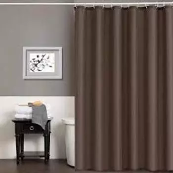 Штора для ванной Carnation Home Fashions Shine Brown 180х200