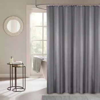 Штора для ванной Carnation Home Fashions Shine Grey 240x200