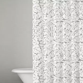 Штора для ванной Kassatex Foglia Grey