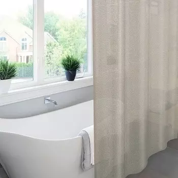 Штора для ванной Meiwa Pebbles 182x182 серый