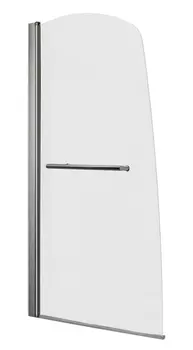 Шторка на ванну 1MarKa P-03 профиль хром, стекло прозрачное 82x150