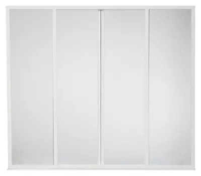 Шторка на ванну Bas Ахин, Мальта, Атланта, Нептун, Индика 4 створки, пластик Watter