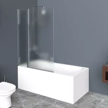 Шторка на ванну BelBagno Uno V-11 90x150 профиль хром, стекло punto