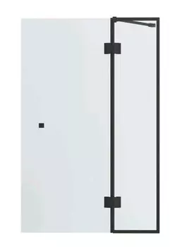 Шторка на ванну Bravat Alfa 140х90, профиль черный