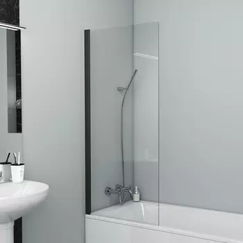 Шторка на ванну Bravat Alfa 70, матовая черная