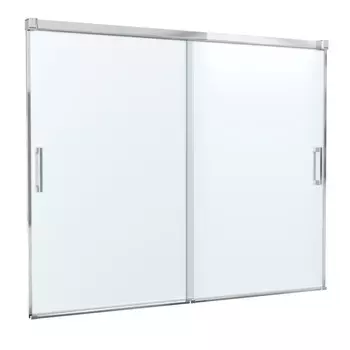 Шторка на ванну Cezares Tandem Soft VF 2 180/145 P Cr профиль хром, стекло рифленое