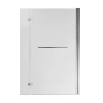 Шторка на ванну Grossman GR-108 80х140 см стекло прозрачное, профиль хром