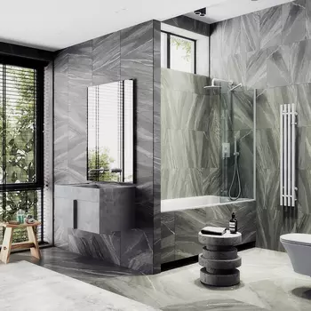 Шторка на ванну Maybah Glass MGV-248-1ш 30х140 см, профиль белый, стекло прозрачное