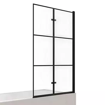 Шторка на ванну NEW TRENDY Superia Black P-0055