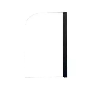 Шторка на ванну Parly F04B 75х130 с черным профилем