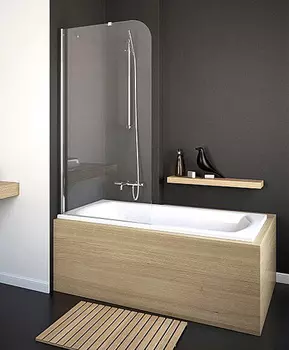 Шторка на ванну Radaway Torrenta PNJ 80 прозрачное стекло L