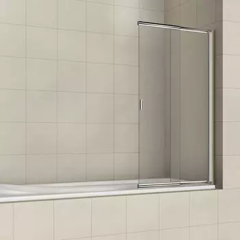 Шторка на ванну RGW Screens SC-40 100x150 профиль хром, стекло прозрачное