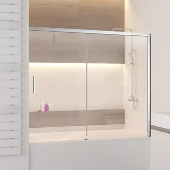 Шторка на ванну RGW Screens SC-45 180х150, профиль хром