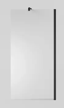 Шторка на ванну Timo TC-80/03F-8 80х140 см, профиль черный, стекло Матовое