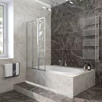 Шторка на ванну Veconi Palau PL73L 90x150