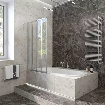 Шторка на ванну Veconi Palau PL74L 90x150