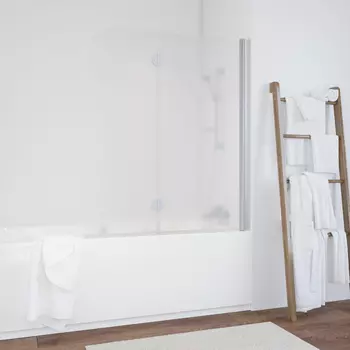 Шторка на ванну Vegas Glass E2V 0120 07 10 R профиль матовый хром, стекло сатин