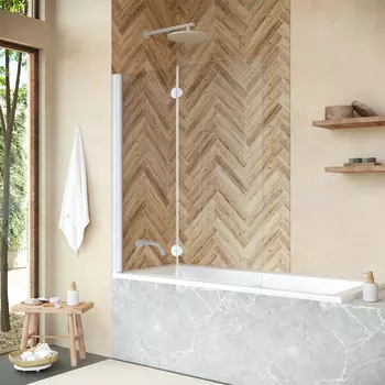 Шторка на ванну Vegas Glass E2V NOVO 120 01 CRYSTALVISION L