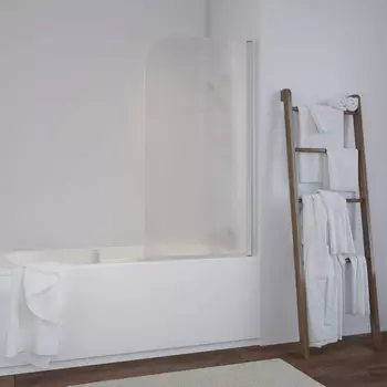 Шторка на ванну Vegas Glass EV 0075 01 10 R профиль белый, стекло сатин