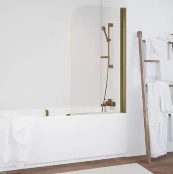 Шторка на ванну Vegas Glass EV 0075 05 01 R профиль бронза, стекло прозрачное