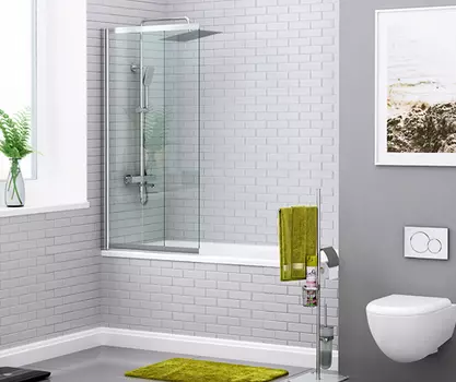 Шторка на ванну WasserKRAFT Main 41S 41S02-100 WasserSchutz 100х140 см