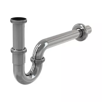 Сифон для раковины AlcaPlast A4320 цельнометаллический, с накидной гайкой 5/4"