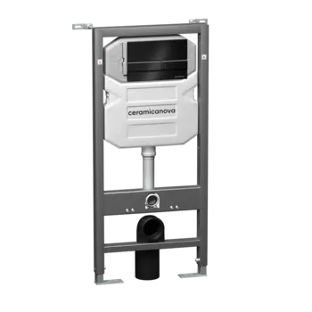 Инсталляция для унитаза Ceramicanova Envision Flat CN1002B кнопка черная матовая
