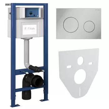 Система инсталляции для унитазов Delice Oreol DLR_000003 с кнопкой смыва, креплением и шумоизоляцией