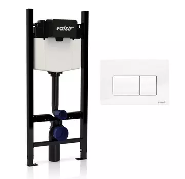 Инсталляция для унитазов Valsir Winner S VS0853202 + кнопка VS0871301 белая глянцевая