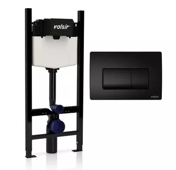 Инсталляция для унитазов Valsir Winner S VS0853202 + кнопка VS0871303 черная матовая