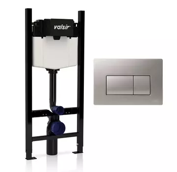 Инсталляция для унитазов Valsir Winner S VS0853202 + кнопка VS0871337 хром матовый