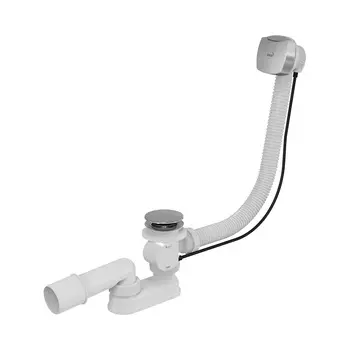 Слив-перелив AlcaPlast A51CRM-80 для ванны, автомат