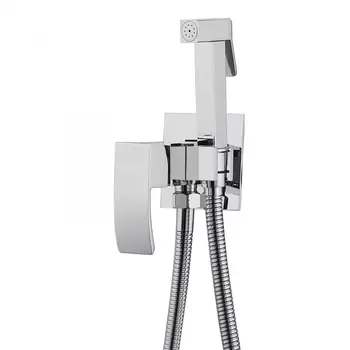 Смеситель Abber Wasserfall AF8625 с гигиеническим душем, хром