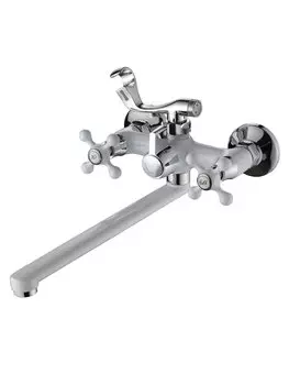 Смеситель Ammore A4681-C для ванны с душем белый/хром