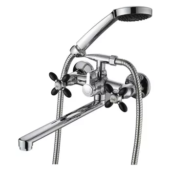 Смеситель Ammore A4683-1 для ванны с душем черный хром