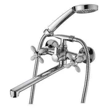 Смеситель Ammore A4683-3 для ванны с душем белый/хром