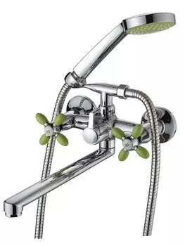 Смеситель Ammore A4683-5 для ванны с душем зеленый/хром
