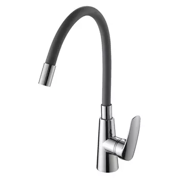 Смеситель Ammore A5505-2 для кухонной мойки хром/серый