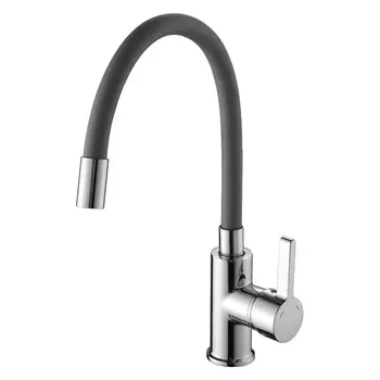 Смеситель Ammore A5506-2 для кухонной мойки хром/серый