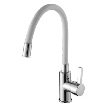 Смеситель Ammore A5506-3 для кухонной мойки белый/хром