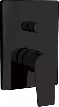 Смеситель Aquanet Static Black AF330-51B с внутренней частью, для душа, черный