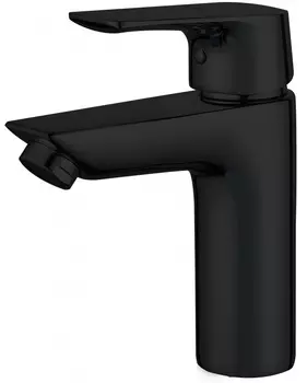 Смеситель Aquanet Static Black AF330-10B для раковины, черный