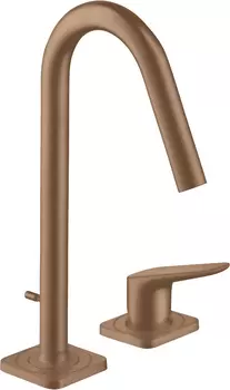 Смеситель Axor Citterio M 34132310 для раковины, шлифованное красное золото