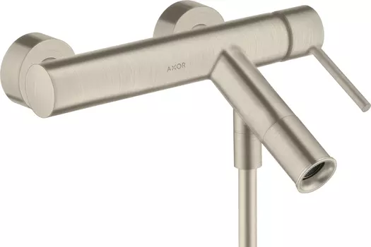 Смеситель Axor Starck 10411820 для ванны с душем, шлифованный никель