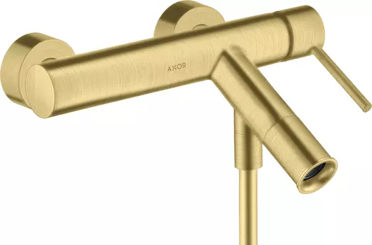 Смеситель Axor Starck 10411950 для ванны с душем, шлифованная медь