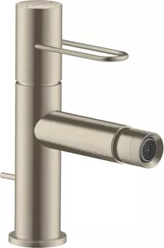 Смеситель Axor Uno 38211820 для биде, шлифованный никель
