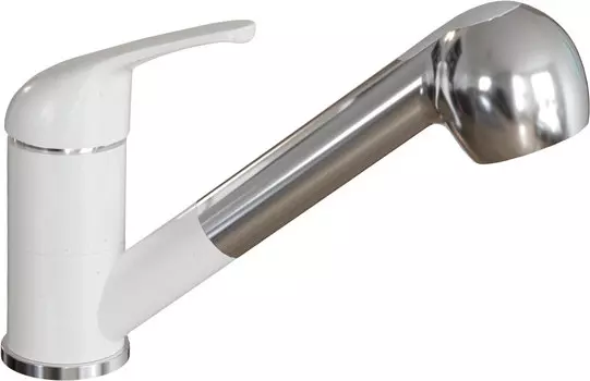 Смеситель Bamboo Соната BM для кухонной мойки, белый